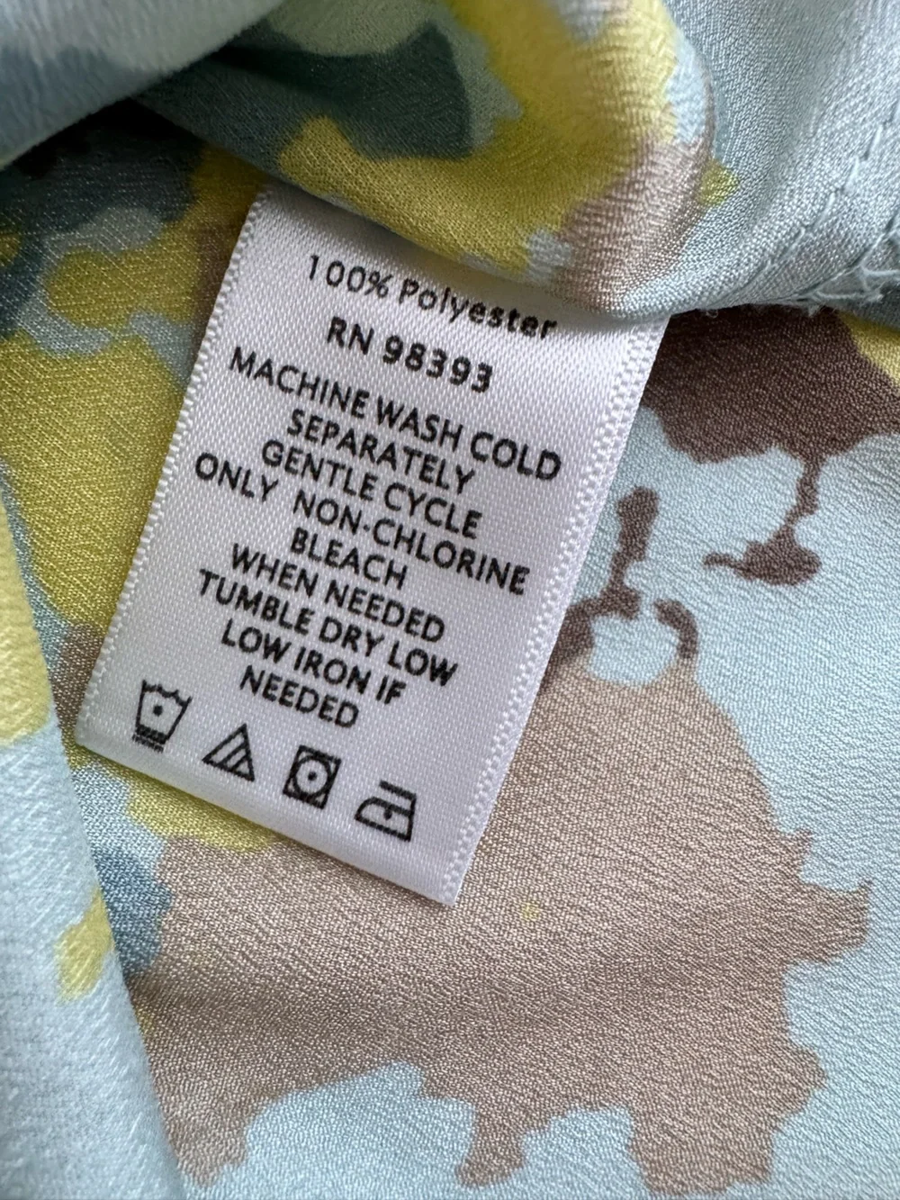 Dash by Kardashian Abstract Camo Satin Button Front Blouse XL Y2K Utility Shirt